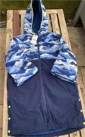 FatFace Kids' Waterproof Hooded Coat Blue Size M New With Tags Long Coat RRP £52