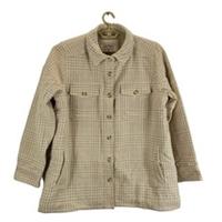 fatface womens shacket oatmeal hamilton borg lined collared size 16 free pp - 16 Regular