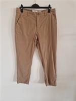 Fat Face Light Brown Devon Chino Trousers 14 Cotton Stretch Elastane NEW - 14 Regular
