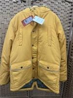 FatFace Yellow padded Brampton hooded parka jacket Age 11-12