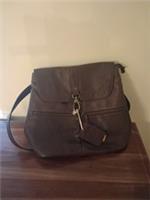 Women's brown leather bag / rucksack