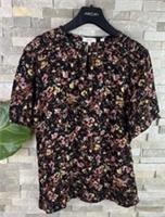 New Fat Face Women's Size 8 Grace Petal Scatter Viscose Floral Ditsy Top blouse - 8 Regular