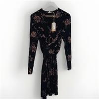 Fat Face Dress Black Pink Womens Size 16 Delphine Tapestry Wrap New with Tags - 16 Regular
