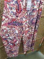 Fat Face Shirred Bright Paisley Palazzo Size 12L - 12 Regular