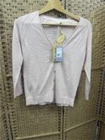 Fat Face Pink Button Up Cardigan Size 8 Bnwt - 8 Regular
