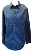 Fatface Mens Shirt Size S Navy Blue Kinnerton Dobby Long Sleeve Orange Dot BNWT - S Regular