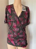 Fat Face Crossover Shirt Wrap Top Blouse La Vie Firework Size 10 BNWT New Tags - 10 Regular