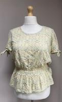 FatFace Top Size 14 Alana Summer Meadow Blouse Short Sleeves BNWT Style 954641 - 14 Regular