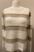 FatFace Jumper Size 14 Womens Hazel Stripe Sweater Soft Ivory BNWT - 14 Regular