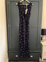FAT FACE Maxi Wrap Dress Navy Blue Floral Size 10 Grace Blossom Ditsy NEW £55 - 10 Regular