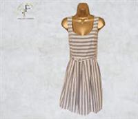 FatFace Ladies Blue White Stripe Lined Pinafore Dress UK 12 US 8 EU 40
