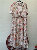Ladies Fat Face Floral Dress Size 20R (RW224) - 20R Regular