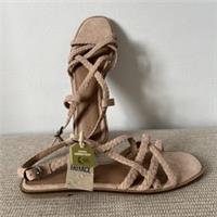 Fatface Ladies Sandals Estelle Suede Strap Nude Pink RRP £49.50 Size 8UK