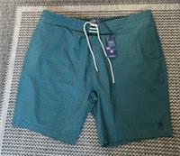 Fatface Mens Swim Shorts Camber Geo Print Teal Green Size 3XL rrp £45.00 - 3XL Regular