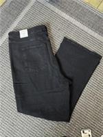 Fat Face Ladies Jeans Size 22 Short Black Brook Bootcut - 22 Regular