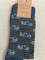 🌟Fat Face Mens Socks, Navy Off Roader, Size 9.5-11, New🌟 - 9.5-11 Regular