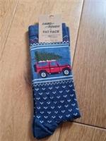 BNWT Men's Fat Face Land Rover Fair Isle Socks Size 9.5-11 Christmas Defender. - 9.5-11 Regular