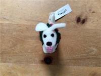 Fat Face Embroidered Felt Dog Spot Christmas Decoration Gift Stocking Santa