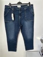 Fat Face Capri Sway Slim Jeans Blue Uk Size 22 Short NWTs - 22 Regular