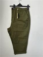 Fat Face Farnham Khaki Chino Crop Trousers Uk 24 Long Chinos NWTs - 24 Regular