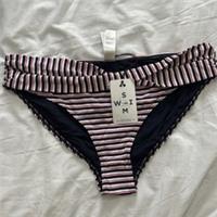 Fat Face Swim Bikini Bottoms Bretton Twist Red, White & Blue Stripes Uk 16 NWTs - 16 Regular