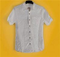 Fat Face XS Shirt MENS cotton Linen Blend Summer White Holiday - XS Regular