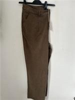 Fat Face Womens Blake Wide Leg Drape Trousers Khaki Green Uk 20 Long NWTs - 20 Regular