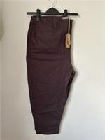 Fat Face Women's Aspen Tapered Chinos Uk 20 Short Brown NWTs - 20 Regular