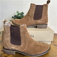 Fat-face genuine Brown Suede Chelsea Boots Uk 5, EU 39, New In Box