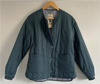 Fatface Ladies Raya Teal Blue Regular Quilted Jacket Size 10 - 10 Regular