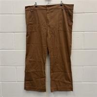 FatFace Ripley Canvas Wide Leg Trousers UK 24R Light Tan Brown NWT - 24 Regular