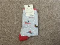 BNWT FATFACE CHRISTMAS DOGS SOCKS SIZE 4-7