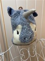 Fat face Kids Blue Unicorn Beanie Hat Age 3-6 Years S