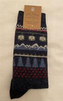Fat Face Mens Ski Lift Socks New U.K. Size 6.5-9 Navy