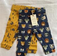 Fat Face Baby 2 Pack Leggings Animal Heads New Age 3-6 6-9 9-12 12-18 Months