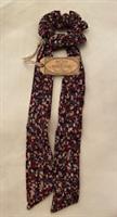 Fat Face Abstract Floral Tie Scrunchie New Purple