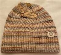Fat Face Womens Cable Space Dye Beanie Hat Pink