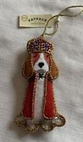 Fat Face Embellished King Charles Christmas Decoration - New - ONE Regular