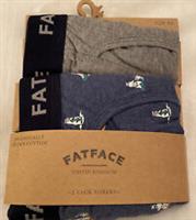 Fat Face 2 Pack Boxers Boarding Polar Bear New Cotton Boxer Shorts Size XL - XL Regular