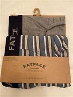 Fat Face Mens 2 Pack Conwy Stripe Briefs Grey Marl New Sizes M XL - XL Regular