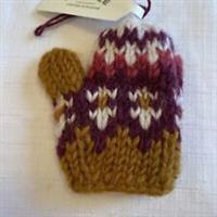 Fat Face Fair Isle Mitten Christmas Decoration - New - Small Regular