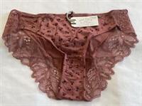 Fat Face Womens Autumn Sprigs Cheeky Knickers Pants Purple New UK Size 16 - 16 Regular
