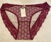Fat Face Womens Woodblock Floral High Leg Knickers Purple New Size 12 - 14 - 16 - 12 Regular