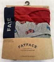 Fat Face 2 Pack Winter Socks Print Boxers Cotton Boxer Shorts New Size XL - XL Regular