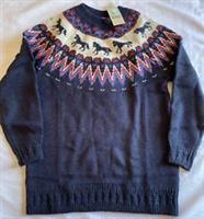 Fat Face Womens Horse Fairisle Pattern Jumper - Navy - New - Size 12