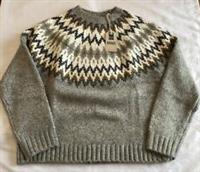 Fat Face Womens Cassie Fairisle Jumper - New - Grey - Size 12 - 12 Regular
