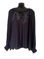 FAT FACE NAVY JESSICA EMBROIDERED BLOUSE TOP SIZE 20 NEW TAGS £55 - 20 Regular