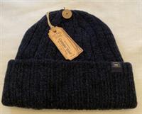 Fat Face Mens Sebastian Rib Beanie Hat New Navy - ONE Regular