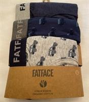 Fat Face 3 Pack Off Roader Print Boxers Cotton Boxer Shorts New Size L - L Regular