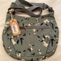 Fat Face Womens Crescent Floral Crossbody Bag New - Green Haze - ONE Regular